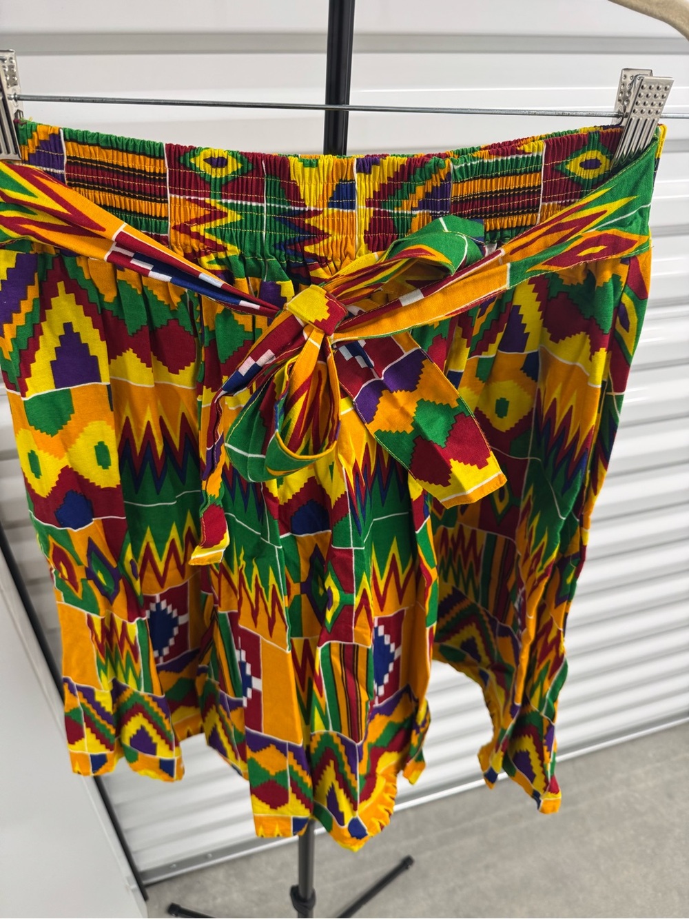 Bright Multicolor Geometric African Print Women’s Skirt